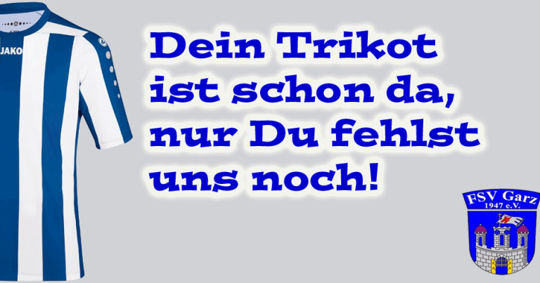 Der FSV Garz sucht dich!
